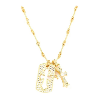 Chrome Hearts XS FILIGREE CROSS PENDANT WITH BAIL