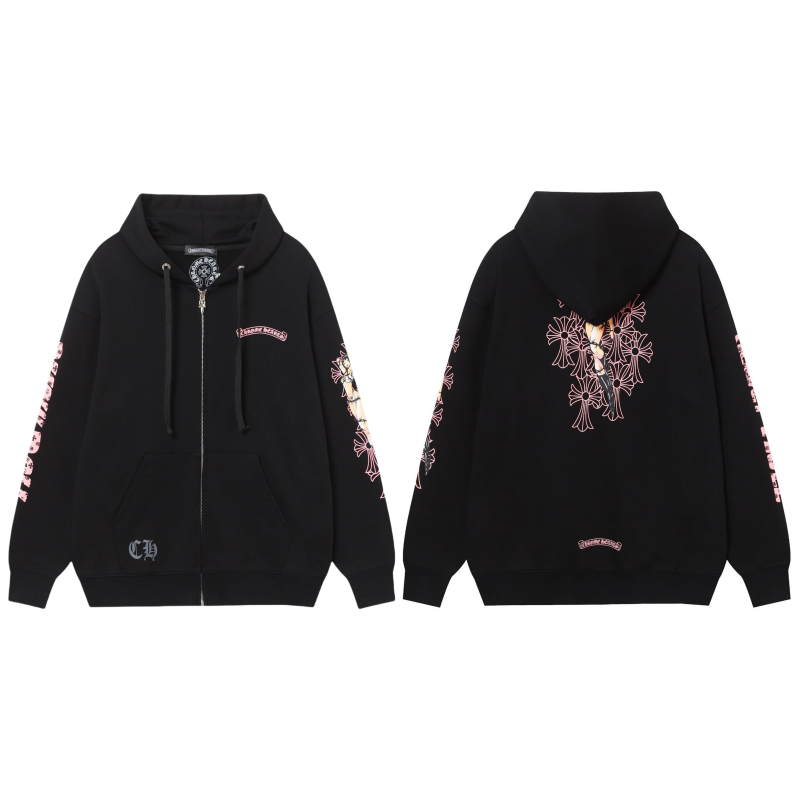 Chrome Hearts New Zip Up Hoodie 8660