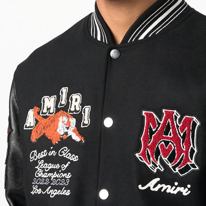 AMIRI Varsity Vintage Patch Bomber Jacket