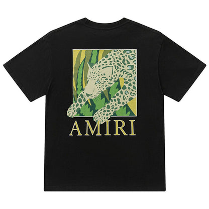 Amiri Men's Black Leopard T-shirt