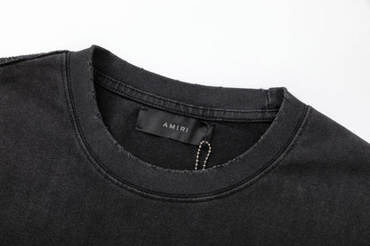 AMIRI Lounge Crystal Embellished Cotton Graphic T-Shirt