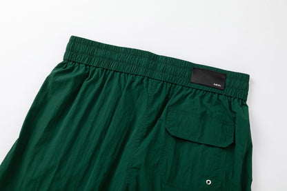 AMIRI Straight-Leg Mid-Length Logo-Print Swim Shorts