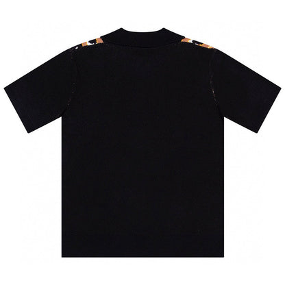 AMIRI Repeat intarsia-knit polo shirt