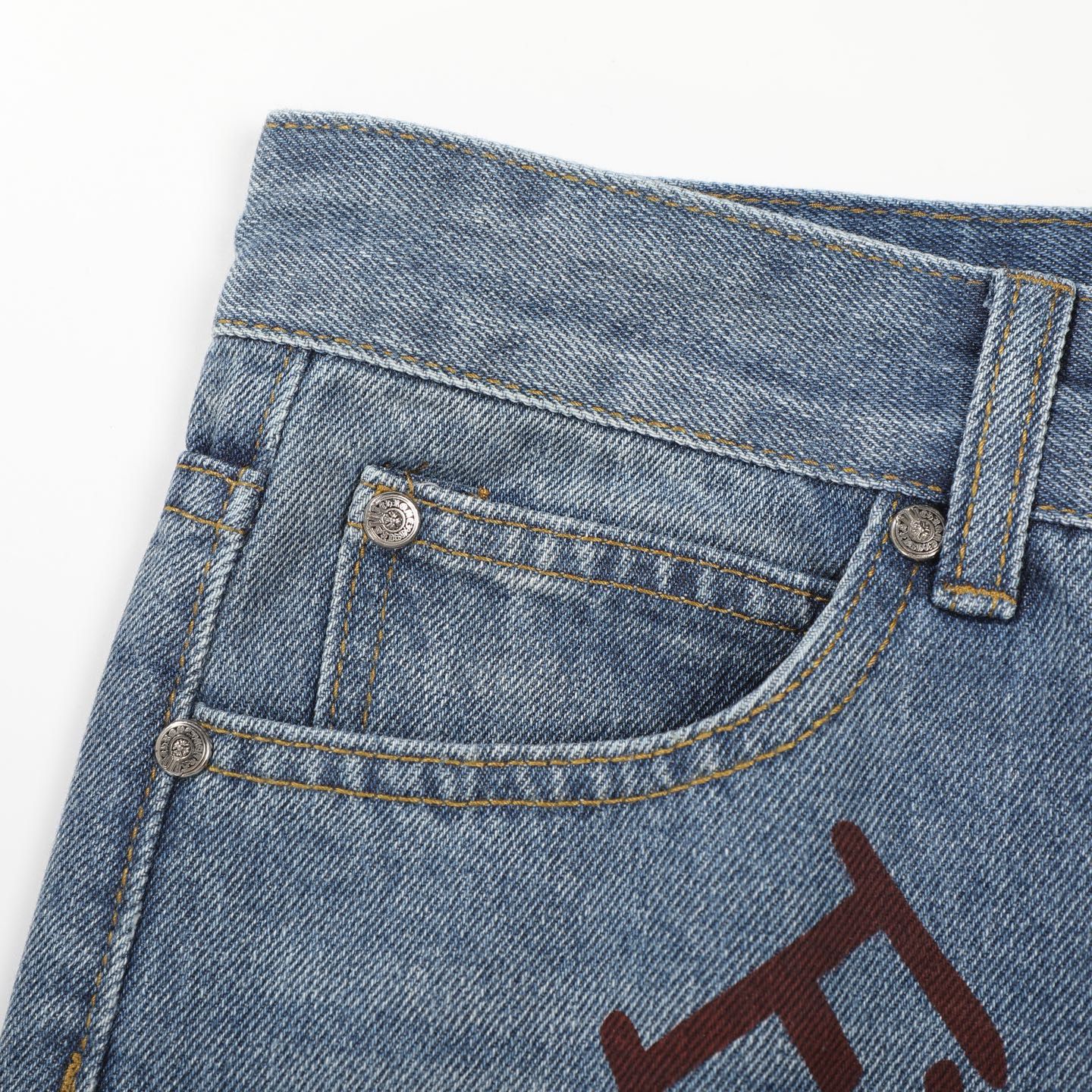 Chrome Hearts American street art cross with straight shaft Pants W1