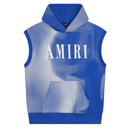 AMIRI Flock Hooded Sleeveless Sweatshirt